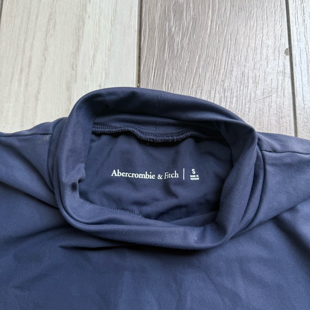 Abercrombie & Fitch Navy Long Sleeve Bodysuit - Picture 3 of 4